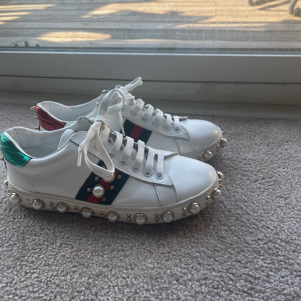 Gucci ace studded - used
